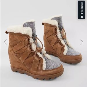 Sorel Joan of arctic leather wedge boots